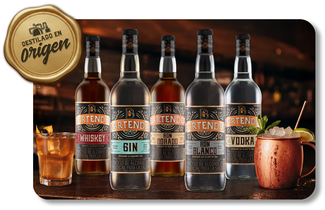 Bartender destilado origen